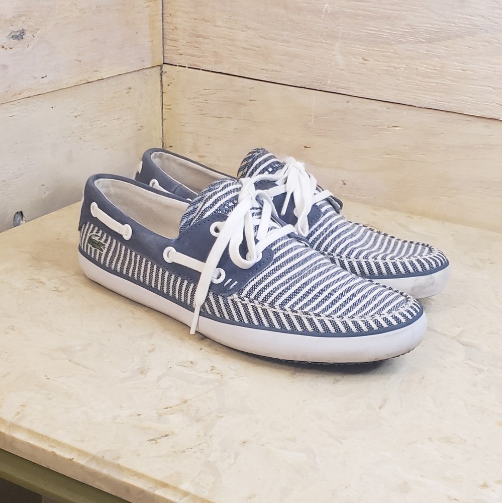 Lacoste loafer boat shoe topsider Sperry miu miu
